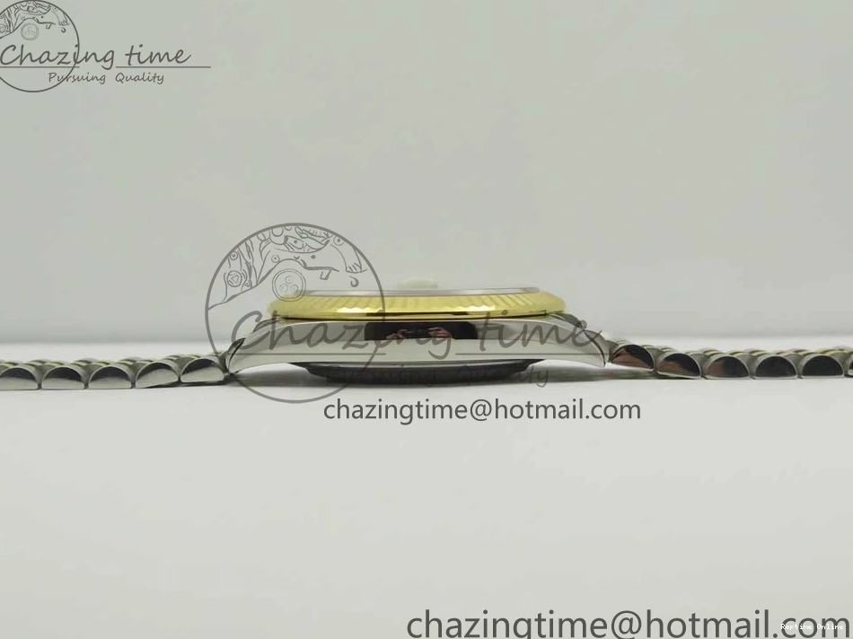 0131 Flexible DateJust 41 126334 904L SS YG DJF 1:1 Best Edition Gold Dial Diamond Markers on SS YG Jubilee Bracelet A 3250